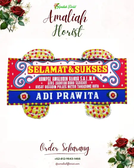 Papan Bunga Ucapan Selamat Leksana
